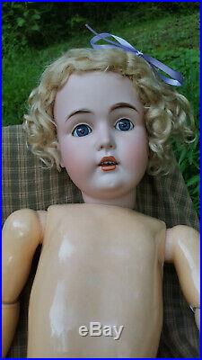 Antique Bisque Kestner 171 Large 30 Doll With Jointed Composition Body