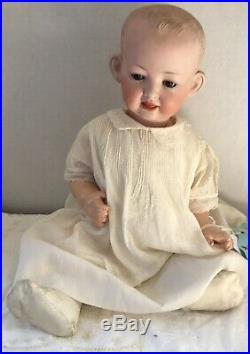 Antique Bisque Kley & Hahn 2 FACE Solid Dome Character Baby