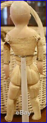 Antique C1890 18 German Bisque 152 Closed Mouth Kling Lady Doll