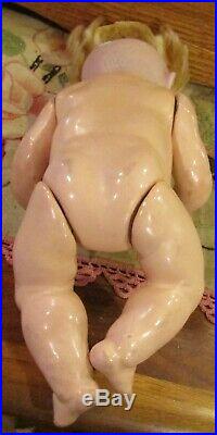 Antique C1910 11 German Bisque Kestner #237 Wigged Hilda Doll, Perfect