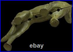 Antique Cast Iron German Shepherd Door Stop 9 inches High 9 inches long
