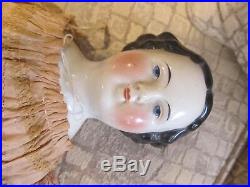 Antique China Head Doll 1860s 20 Inches Tall Civil War Period German