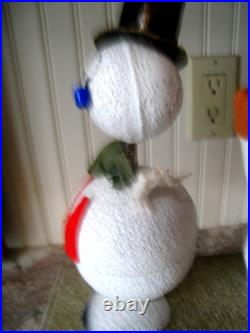 Antique Christmas Snowman German Bobble head candy container+ Santa Boot Contain