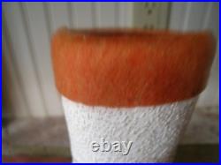 Antique Christmas Snowman German Bobble head candy container+ Santa Boot Contain