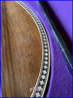 Antique Concert Zither Signed M. Nebel & Bro NY German In Org. Case Vintage R77