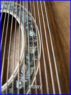 Antique Concert Zither Signed M. Nebel & Bro NY German In Org. Case Vintage R77