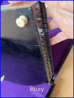 Antique Concert Zither Signed M. Nebel & Bro NY German In Org. Case Vintage R77