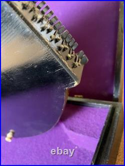 Antique Concert Zither Signed M. Nebel & Bro NY German In Org. Case Vintage R77
