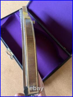 Antique Concert Zither Signed M. Nebel & Bro NY German In Org. Case Vintage R77