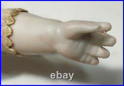 Antique Doll German Bisque Leather Body Abg 1235 Origiinal Body 16