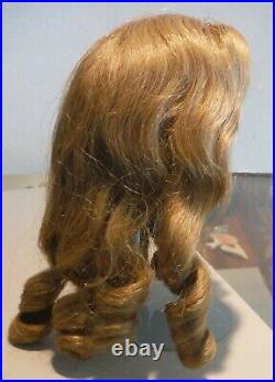 Antique Doll Wig Light Brown Human Hair for French or German Doll 10 P1110
