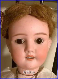 Antique Doll bisque head composition body marked Germany Special vintage locket
