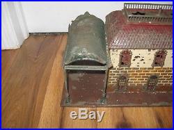 Antique Early 1900s German Bing Train Station Rare Vintage Canopy O Gauge