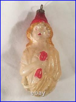 Antique Early 1910 German Glass Lady Liberty Patriotic Christmas Tree Ornament