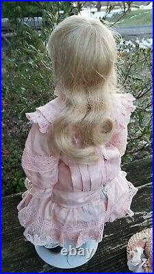 Antique Early Kestner Bisque Shoulder Head Closed Mouth Pouty 13 German Doll
