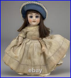 Antique French German Bisque Mignonette Doll Sleep Blue Eyes 6Very Fine