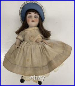 Antique French German Bisque Mignonette Doll Sleep Blue Eyes 6Very Fine