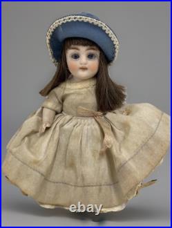 Antique French German Bisque Mignonette Doll Sleep Blue Eyes 6Very Fine
