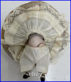 Antique French German Bisque Mignonette Doll Sleep Blue Eyes 6Very Fine