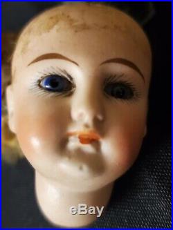 Antique French Or German Bisque Socket Head Bebe Doll