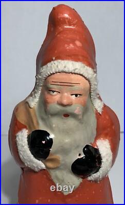 Antique GERMAN CHRISTMAS SANTA CANDY CONTAINER BELSNICKEL