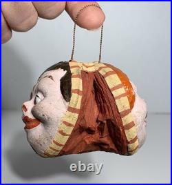 Antique GERMAN PAPER MACHE CHRISTMAS ORNAMENT MAX & MORITZ SQUEAK SQUEEZE TOY