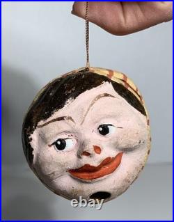 Antique GERMAN PAPER MACHE CHRISTMAS ORNAMENT MAX & MORITZ SQUEAK SQUEEZE TOY