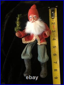 Antique GERMAN SANTA RIDING ELEPHANT NODDING TOY VINTAGE CHRISTMAS