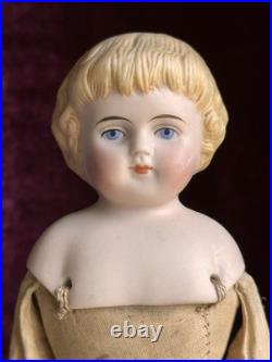 Antique German 10.75 Alt, Beck & Gottschalck Highland Mary Bisque Parian Doll