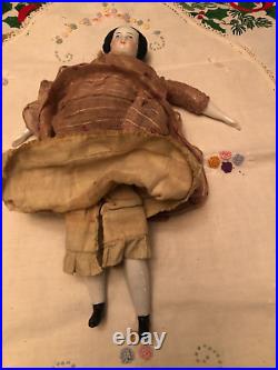 Antique German 11 Flat Top Highbrow China Shoulder Head Doll