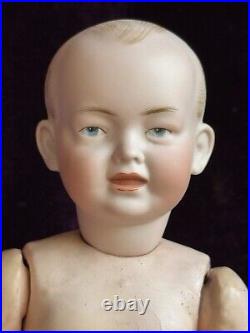 Antique German 11 Kley Hahn 525 Solid Dome Bisque Head Baby Doll Intaglio Eyes