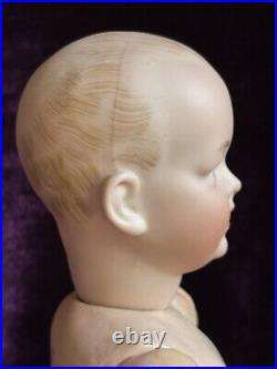 Antique German 11 Kley Hahn 525 Solid Dome Bisque Head Baby Doll Intaglio Eyes