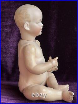 Antique German 11 Kley Hahn 525 Solid Dome Bisque Head Baby Doll Intaglio Eyes