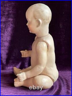 Antique German 11 Kley Hahn 525 Solid Dome Bisque Head Baby Doll Intaglio Eyes