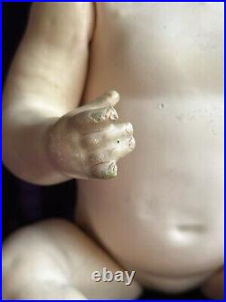 Antique German 11 Kley Hahn 525 Solid Dome Bisque Head Baby Doll Intaglio Eyes