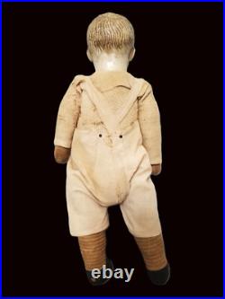 Antique German 12.5 Gebruder Heubach Pouty Boy Doll Bisque Head Character