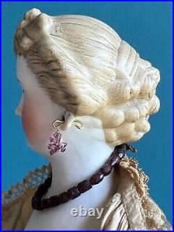 Antique German 15 Countess Dagmar Bisque Head Parian China Head Doll