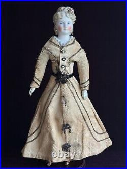 Antique German 16 Dornheim, Koch & Fischer Parian Dresden Parian Fashion Doll