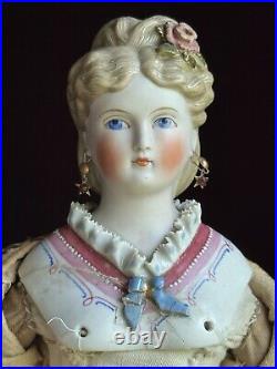 Antique German 16 Dornheim, Koch & Fischer Parian Dresden Parian Fashion Doll