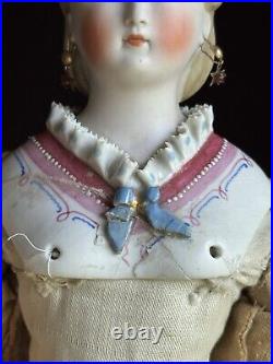 Antique German 16 Dornheim, Koch & Fischer Parian Dresden Parian Fashion Doll