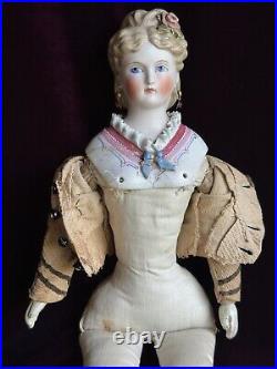 Antique German 16 Dornheim, Koch & Fischer Parian Dresden Parian Fashion Doll