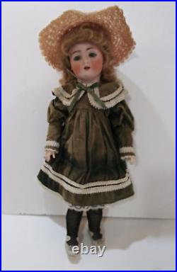 Antique German 16 Hertel Schwab Mold # 136 Bisque Head Compo Body Dressed Doll Antique German 16 Hertel Schwab Mold # 136 Bisque Head Compo Body Dressed Doll