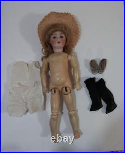 Antique German 16 Hertel Schwab Mold # 136 Bisque Head Compo Body Dressed Doll Antique German 16 Hertel Schwab Mold # 136 Bisque Head Compo Body Dressed Doll