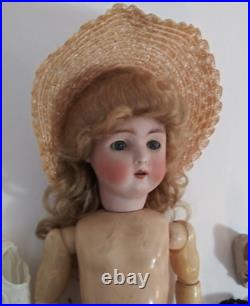 Antique German 16 Hertel Schwab Mold # 136 Bisque Head Compo Body Dressed Doll Antique German 16 Hertel Schwab Mold # 136 Bisque Head Compo Body Dressed Doll