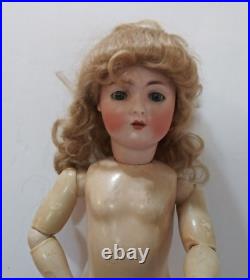 Antique German 16 Hertel Schwab Mold # 136 Bisque Head Compo Body Dressed Doll Antique German 16 Hertel Schwab Mold # 136 Bisque Head Compo Body Dressed Doll