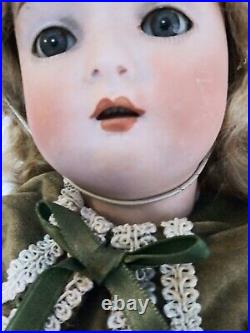 Antique German 16 Hertel Schwab Mold # 136 Bisque Head Compo Body Dressed Doll Antique German 16 Hertel Schwab Mold # 136 Bisque Head Compo Body Dressed Doll