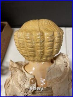 Antique German 17 A. F. & C Superior Papier Mache Doll with Label Beautiful Antique German 17 A. F. & C Superior Papier Mache Doll with Label Beautiful