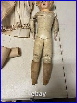 Antique German 17 A. F. & C Superior Papier Mache Doll with Label Beautiful Antique German 17 A. F. & C Superior Papier Mache Doll with Label Beautiful