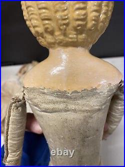 Antique German 17 A. F. & C Superior Papier Mache Doll with Label Beautiful Antique German 17 A. F. & C Superior Papier Mache Doll with Label Beautiful