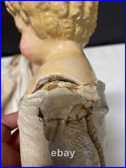 Antique German 17 A. F. & C Superior Papier Mache Doll with Label Beautiful Antique German 17 A. F. & C Superior Papier Mache Doll with Label Beautiful